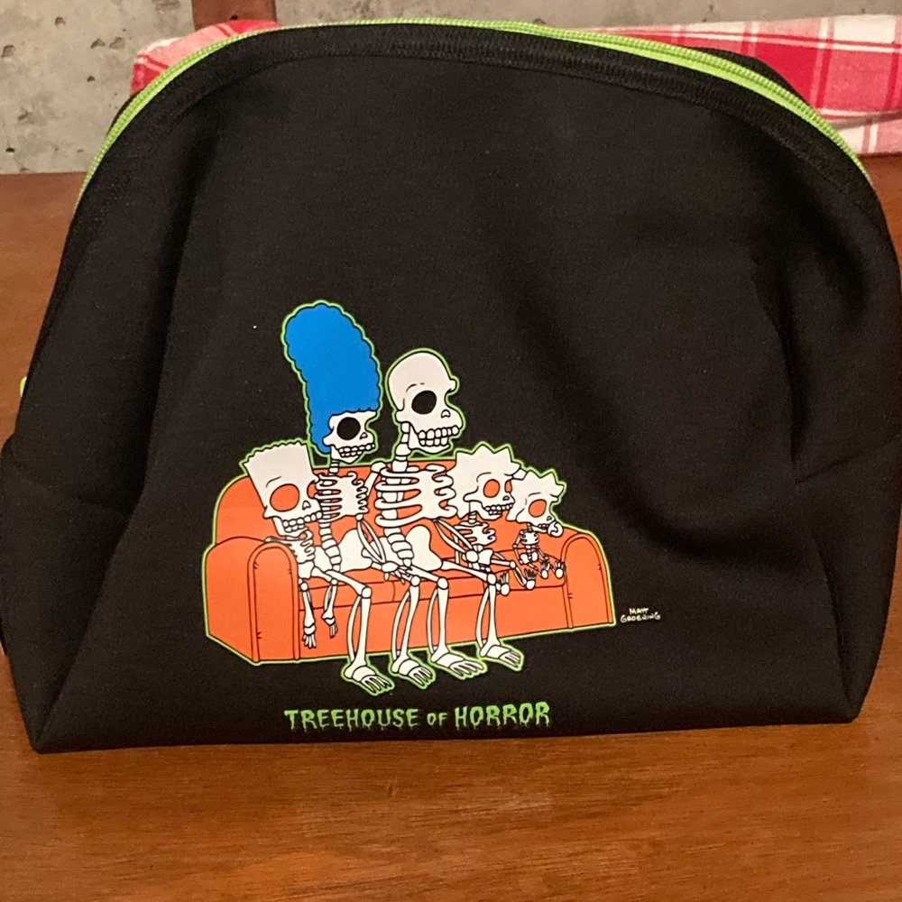Simpson’s Treehouse of Horror Cosmetics Bag. New with tags.